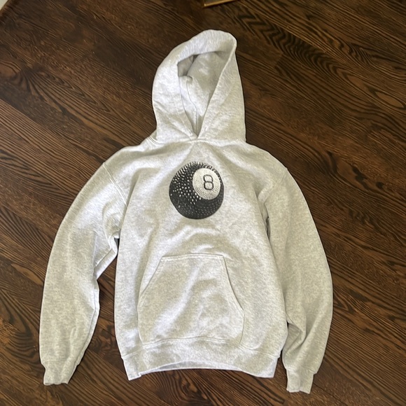 Etsy Tops - Light Grey 8-ball Hoodie